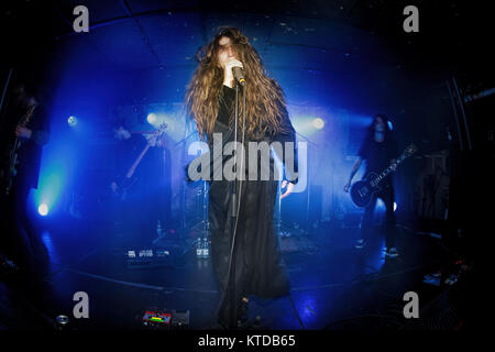 The Belgian heavy punk band Oathbreaker performs a live concert during ...