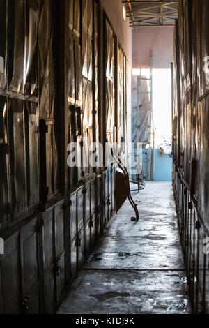 Scene inside the stalls at Keren Camel Market in Eritrea's Anseba Region. Stock Photo