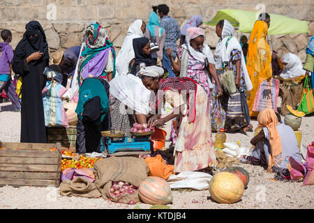 Keren Camel Market in Eritrea's Anseba Region. Stock Photo