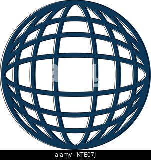 earth globe diagram icon image vector illustration design Stock Vector