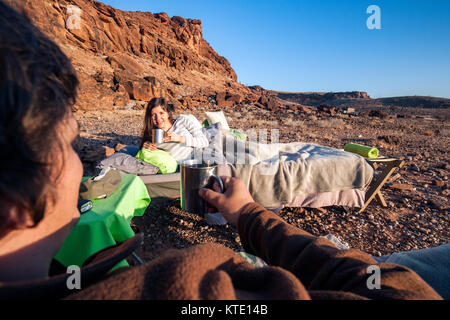 Sleep Out Experience at Huab Under Canvas, Damaraland, Namibia, Africa Stock Photo