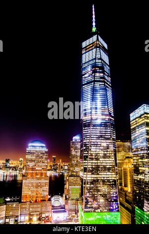 One World Trade Center Freedom Tower NYC Stock Photo