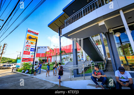 CityMall board on Nov 19, 2017 in Boracay Island, Aklan, Philippines. CityMall in Boracay is Local grocery store. Stock Photo