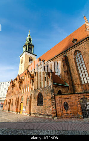 St. Marienkirche (St. Mary's Church) Karl-Liebknecht-Straße, Berlin, Germany Stock Photo