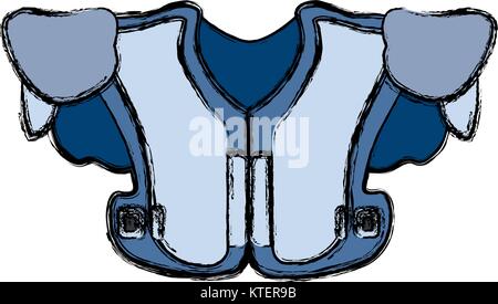 football shoulder pads clipart