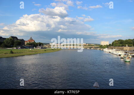 Danube at Dresden Stock Photo