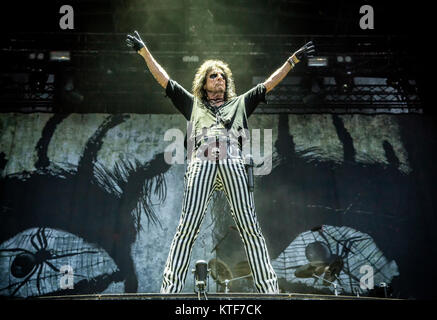 The American singer, songwriter and musician Alice Cooper performs a live concert at the Norwegian music festival Tons of Rock 2016. Norway, 24/06 2016. Stock Photo