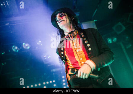 The Swedish heavy metal band Avatar performs a live concert at John Dee in Oslo. Here vocalist Johannes Eckerström is seen live on stage. Norway, 14/12 2016. Stock Photo