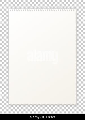 Blank empty album notepad format A4 for drawing Stock Vector