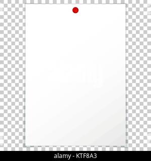 Blank A4 sheet of red paper with curled corner and shadow, template for  your design. Set. Vector illustration Stock Vector Image & Art - Alamy