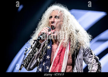 The American singer, songwriter and musician Dee Snider performs live at the show ‘We Love the 80s’ at Telenor Arena in Oslo. Dee Snider is known as the frontman of the band Twisted Sister. Norway, 26/04 2014. Stock Photo