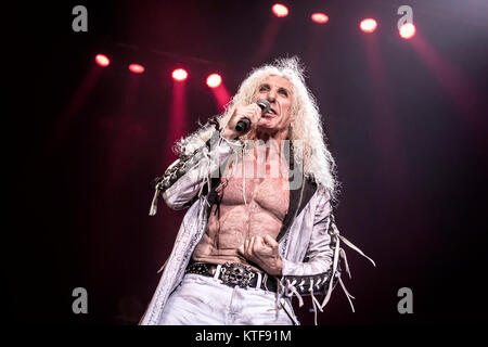 The American singer, songwriter and musician Dee Snider performs live at the show ‘We Love the 80s’ at Telenor Arena in Oslo. Dee Snider is known as the frontman of the band Twisted Sister. Norway, 26/04 2014. Stock Photo