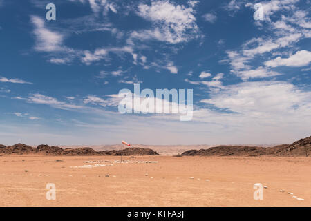 Hoanib Skeleton Coast Camp airfield, Namibia. Stock Photo