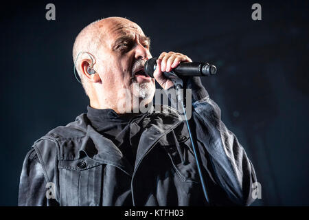 The English singer, songwriter and musician Peter Gabriel performs a live concert at Oslo Spektrum. Norway, 23/05 2014. Stock Photo