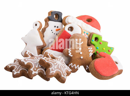 Cookies isolated on white background with clipping path Stock Photo