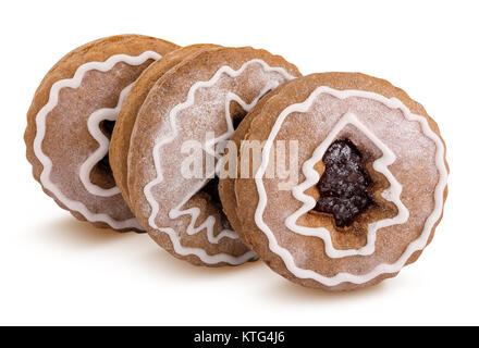 Cookies isolated on white background with clipping path Stock Photo