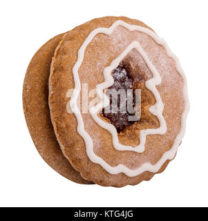 Cookies isolated on white background with clipping path Stock Photo