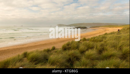 Constantine Bay in North Cornwall. Stock Photo