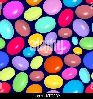 pattern with colorful candies Stock Vector