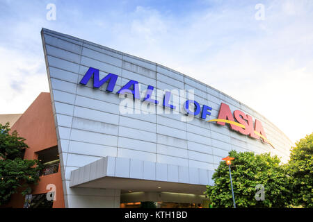 SM Mall of Asia (MOA) is a 2nd largest mall in the Philippines on Jul 7, 2017 in Manila, Philippines - Landmark Stock Photo