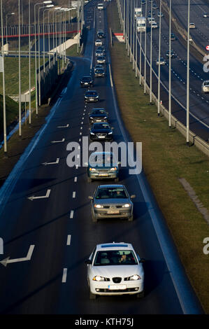 Expressway S6 called Obwodnica Trojmiasta (Tricity Beltway) in Gdansk, Poland. 20 December 2017  © Wojciech Strozyk / Alamy Stock Photo Stock Photo