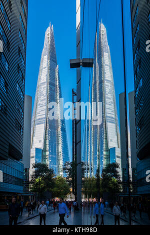 The Shard building behind More London Riverside in the Borough of Southwark, London, England, U.K. Stock Photo