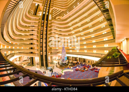 Inside Marriott Hotel , Atlanta ,capital of Georgia, USA Stock Photo