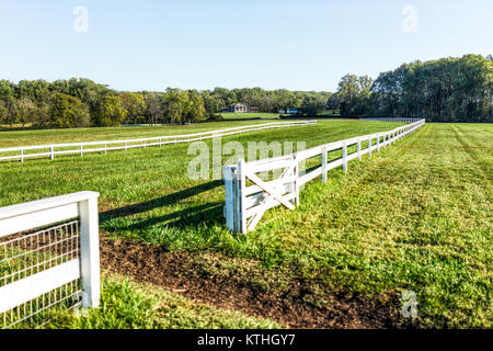 Montpelier Station, USA - October 20, 2017: Historic home of James Madison called Montpelier in Virginia Stock Photo