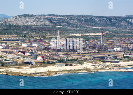 Industrial in Syracuse Sicily Stock Photo