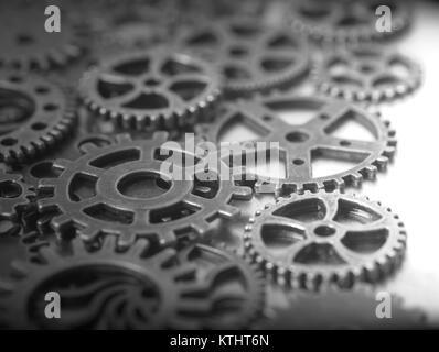 Metal gear wheels Stock Photo