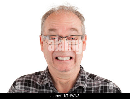 Man being stressed out Stock Photo