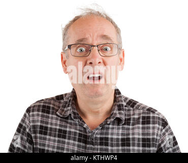 Man with dumbstruck goofy look Stock Photo