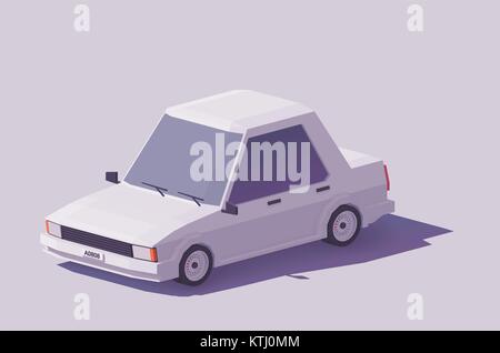 Vector low poly car Stock Vector