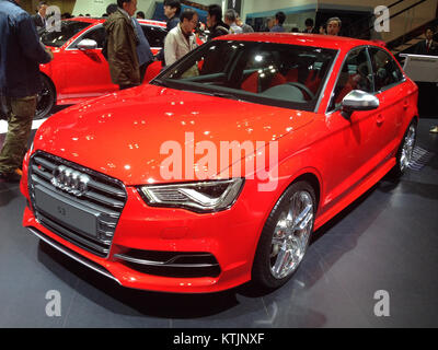 The Audi S3 sedan, showcased at the 2013 Tokyo Motor Show, highlights