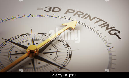 High Resolution 3d Printing Concept Stock Photo