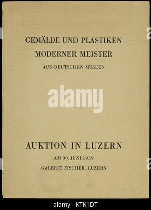 Galerie Fischer 1939 auction catalogue Stock Photo