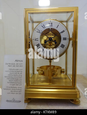 Atmos clock prototype, Jaeger LeCoultre   Karl Gebhardt Horological Collection   Gewerbemuseum   Nuremberg, Germany   DSC01841 Stock Photo