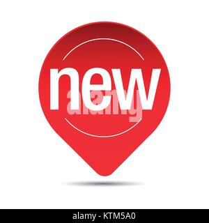 New sticker tag vector pointer Stock Vector