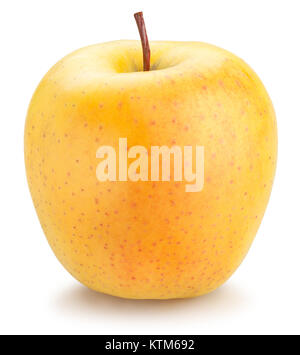yellow apples path isolated Stock Photo