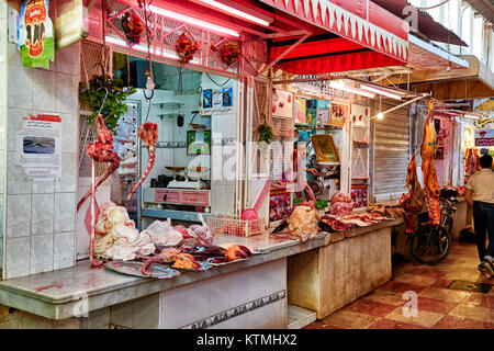 butchery on food market of  Meknes, Morocco, Africa Stock Photo