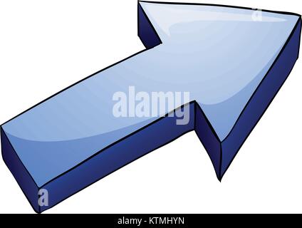 illustration of an arrow on a white background Stock Vector