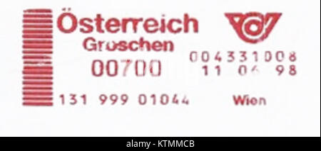 Austria stamp type G1 Stock Photo
