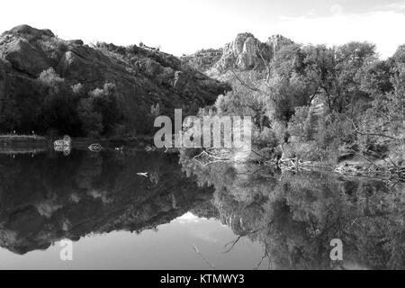 Pena Blanca Lake, located west of Nogales, Arizona, is a scenic body of ...