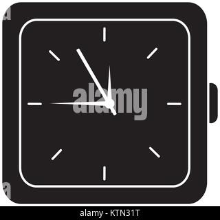 clock time hour accessory object icon vector illustration Stock Vector