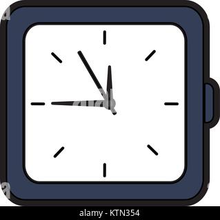 clock time hour accessory object icon vector illustration Stock Vector