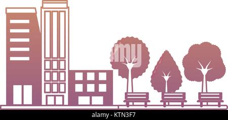 City buildings design  Stock Vector