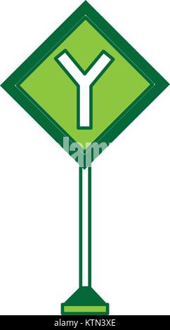 warning road signs design Stock Vector