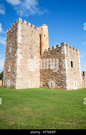 Ozama Fortress exterior, sixteenth-century castle, Santo Domingo, Dominican Republic Stock Photo