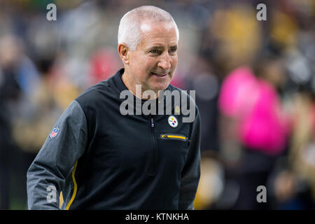 Houston, TX, USA. 25th Dec, 2017. Pittsburgh Steelers Special Teams Coordinator Danny Smith prior to an NFL football game between the Houston Texans and the Pittsburgh Steelers at NRG Stadium in Houston, TX. The Steelers won the game 34 to 6.Trask Smith/CSM/Alamy Live News Stock Photo
