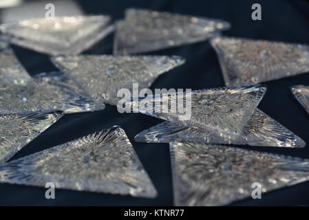 New York, USA. 27th Dec, 2017. Detail of the Waterford crystals used on the Times Square New Year's Eve Ball on December 27, 2017 in New York. Credit: Erik Pendzich/Alamy Live News Stock Photo